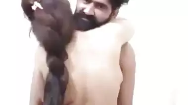 Standing bhabhi stripped fully and fucking in doggy position