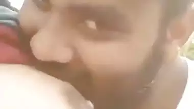 Indian lovers sex outdoors viral boob suck