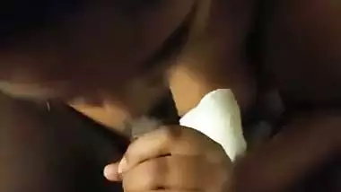 Chennai girl sucks dick and gets fuck in Tamil sex video